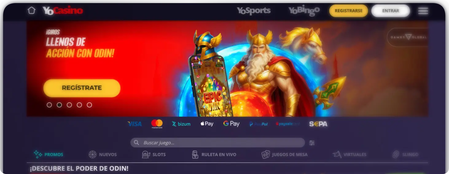 YoCasino página oficial