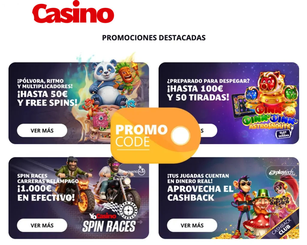 código promocional YoCasino