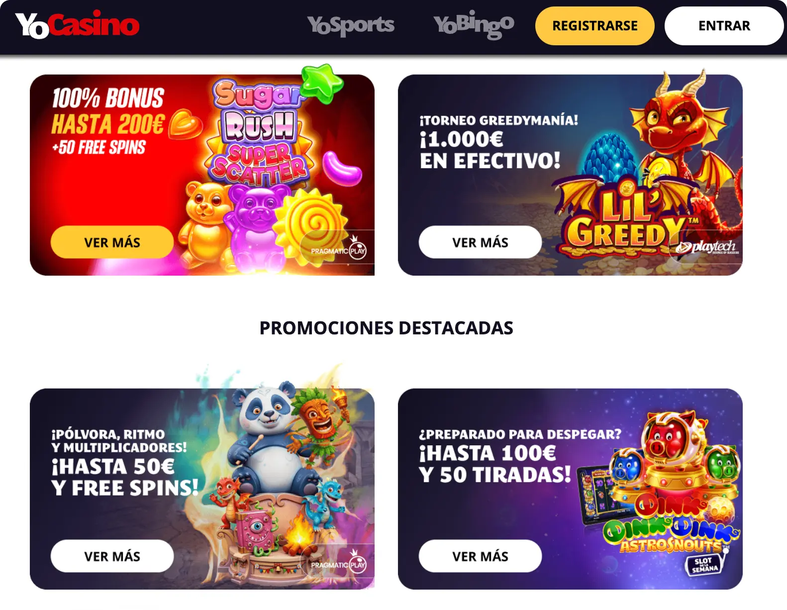 bono YoCasino: bonos de bienvenida y recarga